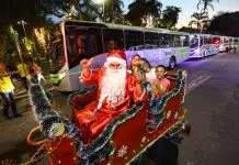 Papai Noel descerá de rapel no centro de São José nesta quinta (11)