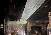 Incêndio atinge três contêineres no Mercado Municipal de São José dos Campos