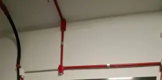 Corpo de Bombeiros em ocorrência de incêndio