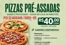 Centro espírita do Urbanova promove venda solidária de pizzas por R$ 40; veja como pedir