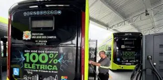 Nova estação de São José poderá recarregar até 34 ônibus elétricos ao mesmo tempo Estação de carregamento de ônibus elétricos