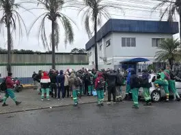 Paralisação coletores de lixo