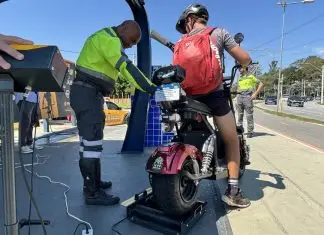 Fiscalização apreende seis veículos elétricos no Urbanova; um dos equipamentos chegou a 61 km/h