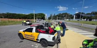 Veículos elétricos apreendidos no Urbanova