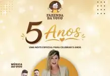 Priscilla Coutto e Fernando & Fabiano estão entre as atrações da festa de 5 anos da Fazenda da Vovó; Restam poucos ingressos disponíveis