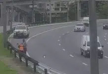 Condutor é flagrado com autopropelido no Anel Viário e recebe advertência da Semob