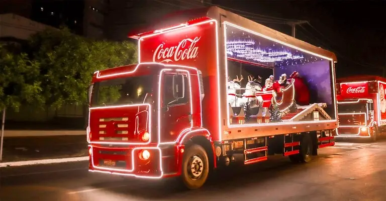 Caravana de natal Cola-Cola Caravana de natal Cola-Cola