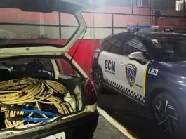 GCM prende dois suspeitos com 200 kg de cabos avaliados em R$ 60 mil em São José GCM