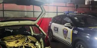 GCM prende dois suspeitos com 200 kg de cabos avaliados em R$ 60 mil em São José GCM